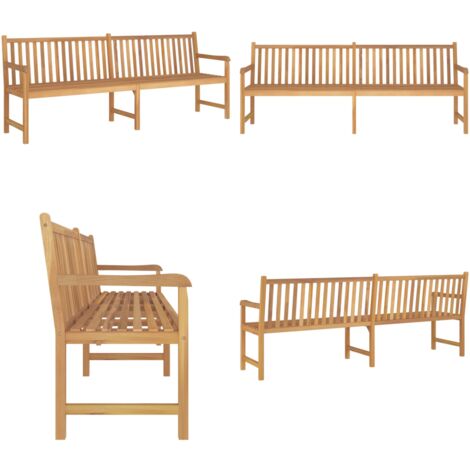 Panca da Giardino 228 cm in Legno Massello di Teak - Panca in legno - Teak