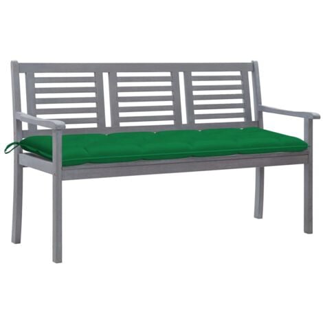 Cuscini Panca da Giardino 2pz Verdi 180x50x7cm Tessuto Oxford