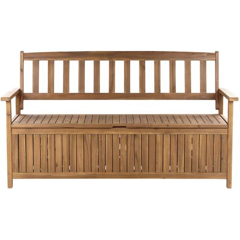 Panca da giardino con contenitore in legno di acacia 160 cm Sovana