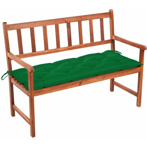 Panca da Giardino con Cuscino 120 cm in Massello di Acacia vidaXL