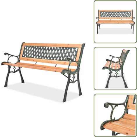 Panca da giardino in legno - vidaXL Panchina da Giardino 122 cm in Legno - Panca da patio