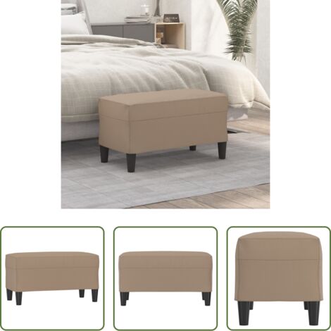 Panca da ingresso -  Panca Cappuccino 70x35x41 cm in Similpelle