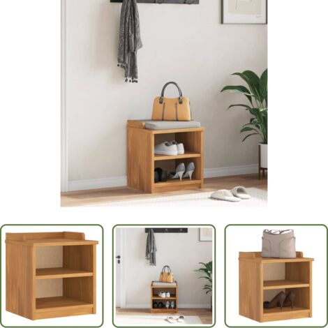 Panca da ingresso -  Panca da Corridoio SANDNES 45x40x50 cm Legno Massello di Pino