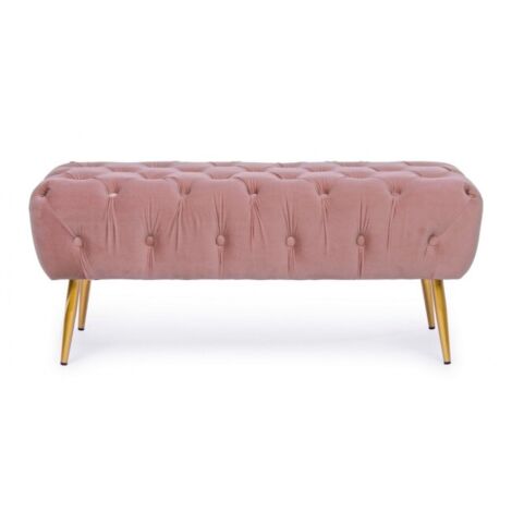 Panca "Giacinta" per interno, con Struttura In Mdf E Compensato, da 103x46x40h cm -Polignac