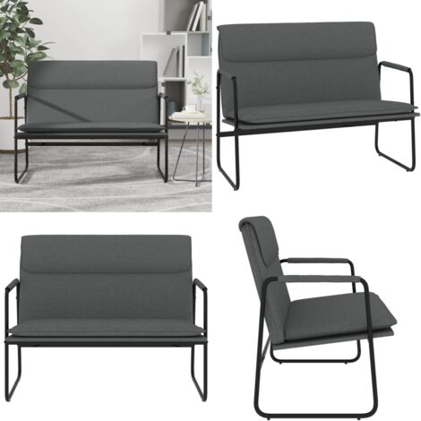 Panca Grigio Scuro 100x64x80 cm in Tessuto - Seduta confortevole - Tessuto resistente