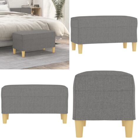 Panca Grigio Scuro 70x35x41 cm in Tessuto - Panca da ingresso - Panca per divano