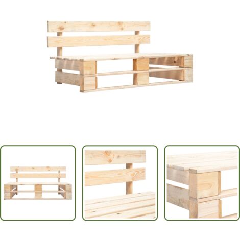 Panca in legno - Panca da Giardino su Pallet in Legno