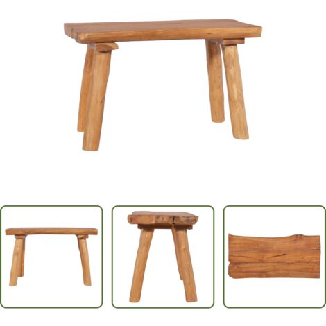 Panca in legno -  Panchina da Giardino 80 cm in Legno Massello di Teak