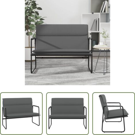 Panca in similpelle - Panca Grigia 100x64x80 cm in Similpelle