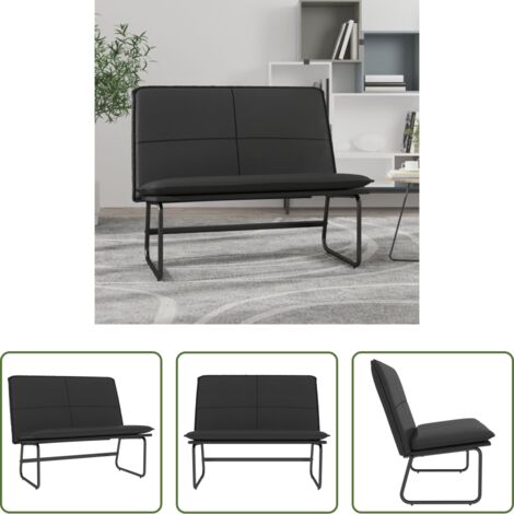 Panca in similpelle -  Panca Nera 100x75x76 cm in Similpelle