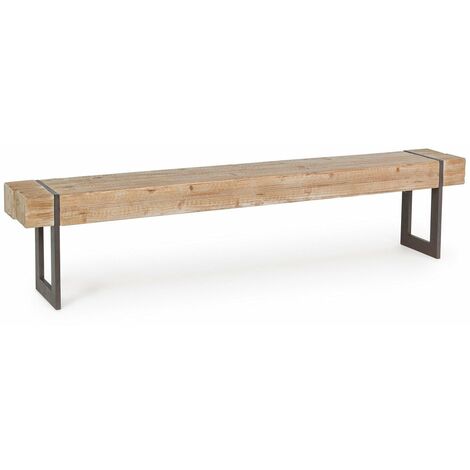 Panca industriale urban Garrett legno acciaio