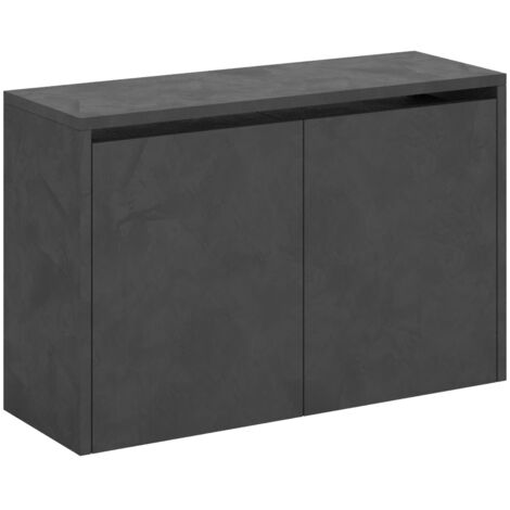 Panca inferiore allungabile 72x26/300 cm Evolve Antracite Spatolato