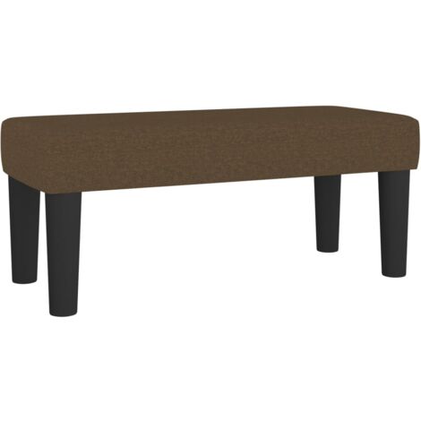 Panca Marrone Scuro 70x30x30 cm in Tessuto vidaXL