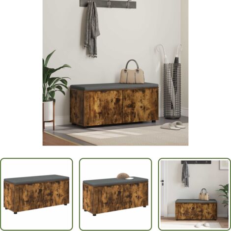 Panca moderna -  Panca per ingresso Quercia Affumicata 100 x 38 x 46 cm