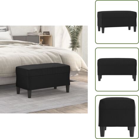 Panca multifunzionale - vidaXL Panca Nera 70x35x41 cm in Similpelle - Panca con schiuma