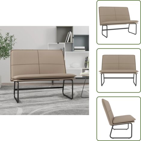Panca per casa - vidaXL Panca Cappuccino 100x75x76 cm in Similpelle - Panca per rilassarsi
