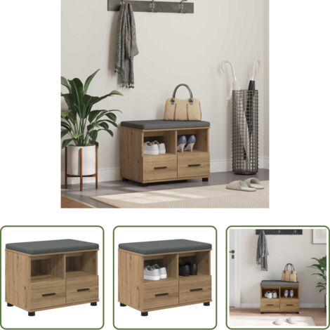 Panca per corridoio -  Panca per ingresso Rovere Artigianale 60 x 38 x 46 cm