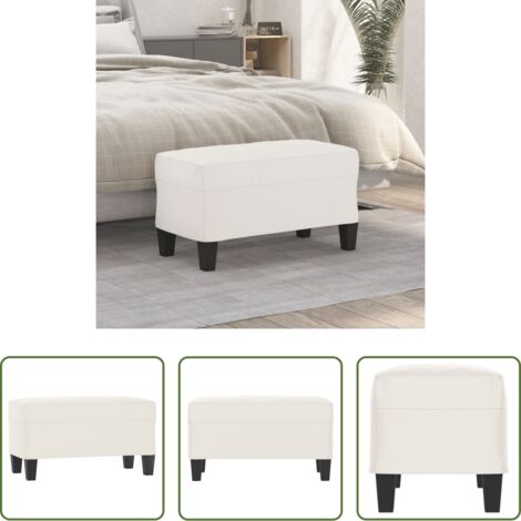 Panca per ingresso -  Panca beige 70x35x41 cm in Microfibra