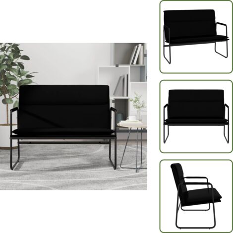 Panca per rilassarsi - vidaXL Panca Nera 100x64x80 cm in Similpelle - Panca per leggere