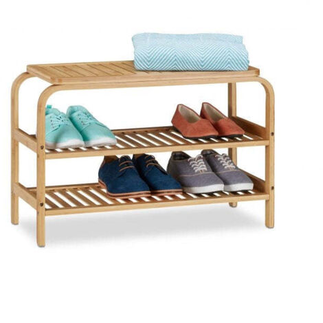 Panca per scarpe in bambu