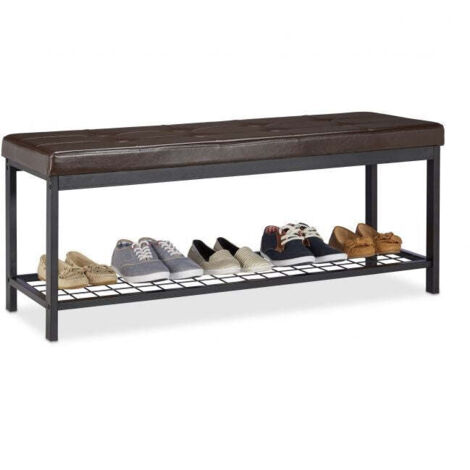 Panca per scarpe XXL con cuscino