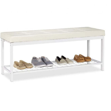Panca per scarpe XXL con cuscino