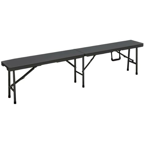 PANCA PIEGHEVOLE PVC GRIGIO 180X25X43