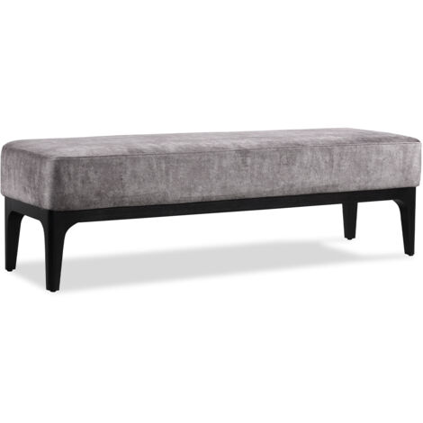 Panca Poggiapiedi Letto Imbottito Tromso Pärum Marrone 153x46x46 cm
