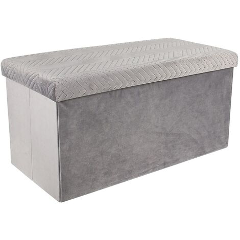 Pouf con contenitore, Panca ottomana imbottita in PU, Poggiapiedi  ribaltabile Panca portaoggetti Panca portaoggetti Sgabello per letto per camera  da letto, soggiorno, ingresso, Supporta 150 : : Casa e cucina