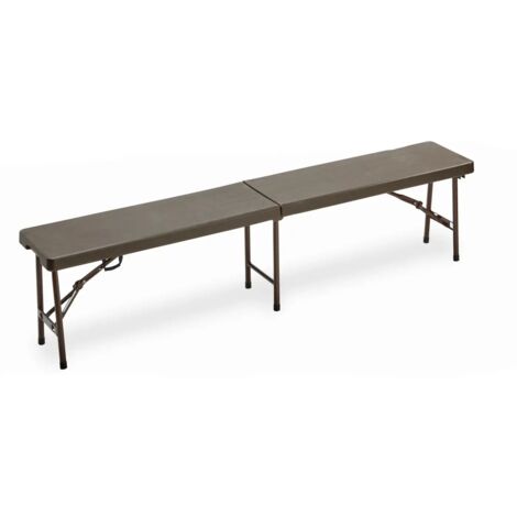 Panca rectangular plegable de madera de noce 600x300x240