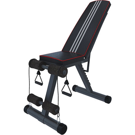 Panca Regolabile Multifunzione Per Addominali Pesi Palestra Fitness Allenamento Tutto Il Corpo Panca Inclinazione Pieghevole Multiuso Design Moderno Funzionale Brampton Colore Nero e Rosso