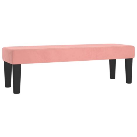 Panca Rosa 100x30x30 cm in Velluto vidaXL