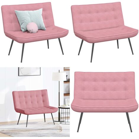 Panca Rosa 110x74x84 cm in Velluto - Panca rosa - Seduta in velluto