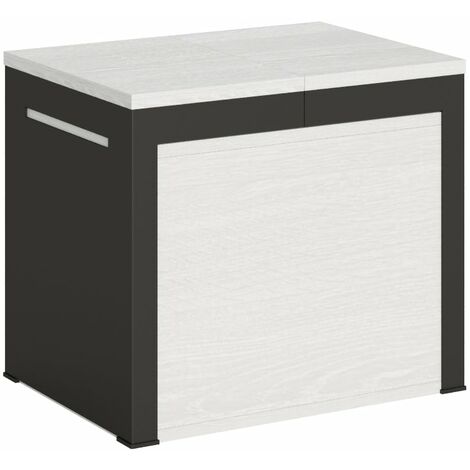 Panca Walk Allungabile 55-305 cm per Consolle Bianco Frassino telaio Antracite
