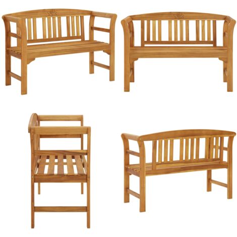 Panchina da Giardino 114 cm in Legno Massello di Acacia - Panca in legno - Panca da esterno