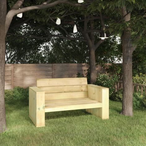 Panchina da Giardino 139 cm in Legno di Pino Impregnato vidaXL