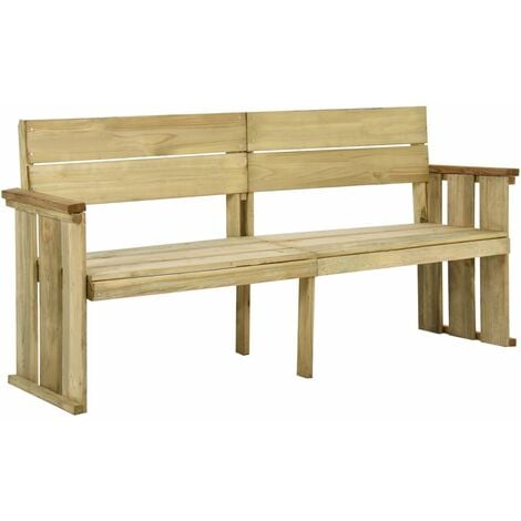 Panchina da Giardino 172 cm in Legno di Pino Impregnato vidaXL