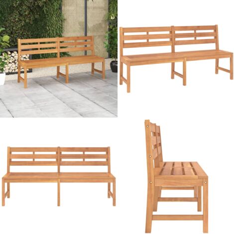 Panchina da Giardino 180 cm in Legno Massello di Teak - Panca in teak - Panca esterna
