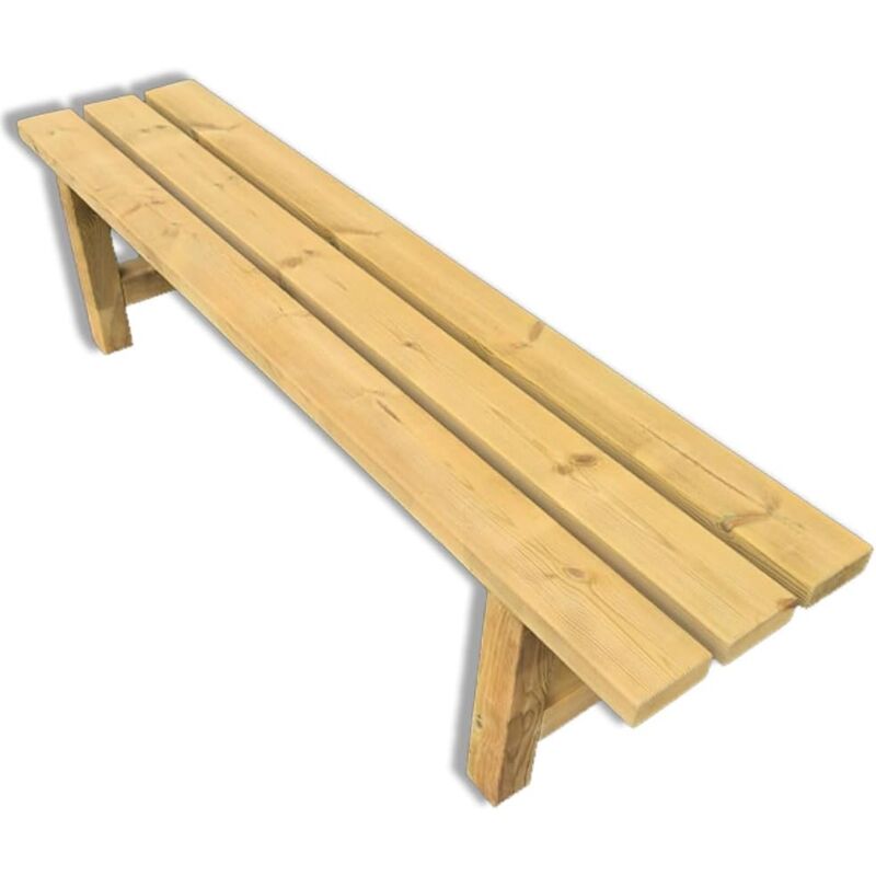 Sunwood Panchina Da Giardino In Legno Country, 180x40x46h Cm