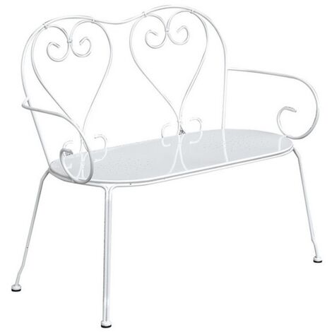Panchina da Giardino Shabby Chic Avorio Panchina per Bar Hotel Bed and Breakfast