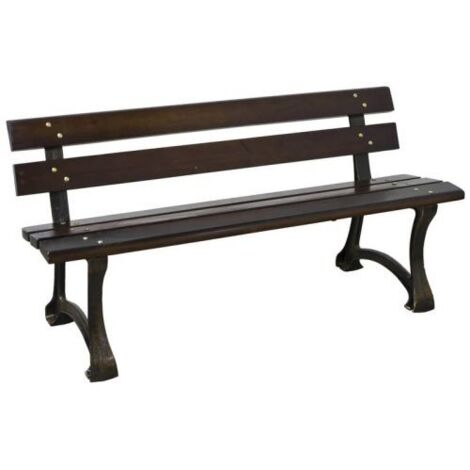 PANCHINA IN GHISA E LEGNO MAGNUM 150X62XH73 CM ARREDO DA PARCO (37663)