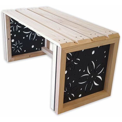 Panchina In Legno E Pvc Per Interno Ed Esterno Mod. FLOWERS