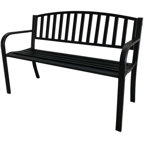 Panchina LASIN 119X50X75 in acciaio - per esterni e giardino
