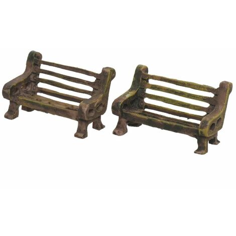 PANCHINA MARRONE PER PAESAGGI MECCANICI 2 PEZZI 3X5X3,5CM