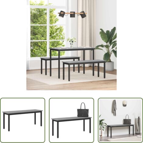 Panchina moderna -  panchina Grigio Sonoma 110 x 35 x 45 cm Legno multistrato