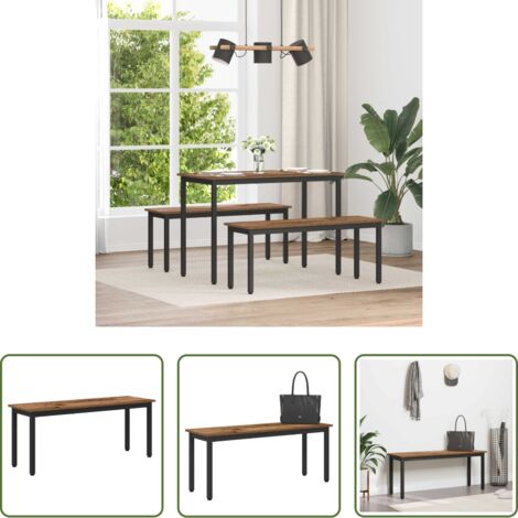 Panchina moderna -  panchina Legno vecchio 110 x 35 x 45 cm Legno multistrato