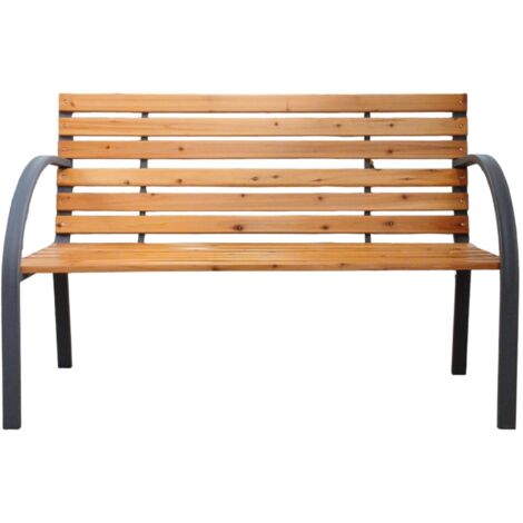 PANCHINA NEW YORK 120X62XH82CM LEGNO E METALLO