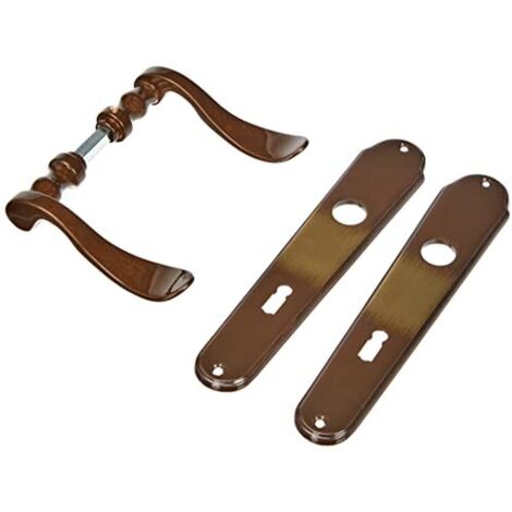 Panda Alpertec - LS ottone brunito per stanza porte pulsante set maniglia porta guarnizioni, 32212373