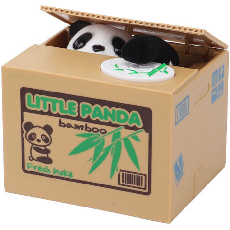 Panda Electronic Piggy Bank for Kids and Adults - Panda Paw Coin Bank - Funny Money Box for Small Change - Small Electric Savings Bank - Piggy Bank - Panda Piggy Bank