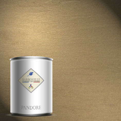 Pandore 1L  Peinture effet Métallisée Couleur Or Brun Aladin avec spatule